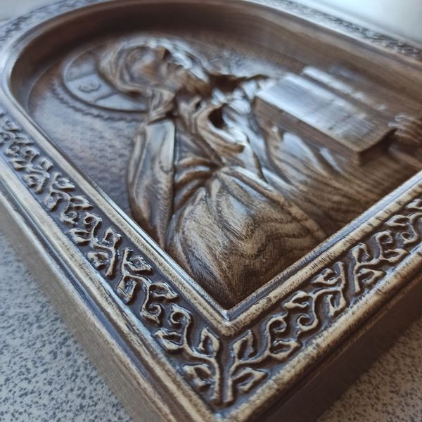 Деревянная резная Икона "Господь Вседержитель 5" 02070 фото