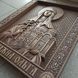 Дерев'яна різьблена Ікона "Св. Ольга" 02122 фото 3