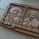 Дерев'яна різьблена Триптих "Богородиця-Іісус-Миколай 4" 02141 фото 3