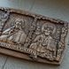 Дерев'яна різьблена Триптих "Богородиця-Іісус-Миколай 4" 02141 фото 4