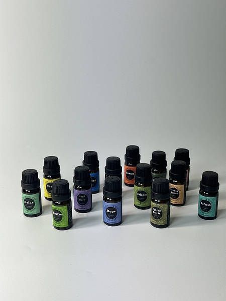 Подарунковий набір натуральних ефірних рослинних олій Synergy Blend для ароматерапії, 14 шт по 10 мл  15008 фото