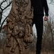 Дерев'яний різьблений Барельєф "Бафомет" 06038 фото 3