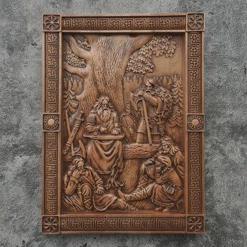 Дерев'яна різьблена Картина "Пісня Бояна" 05005 фото